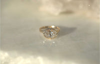 3.05CT Oval Lab Diamond East West Engagement Ring